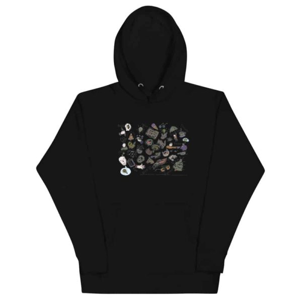 unisex premium hoodie black front 620fdfecc62ff