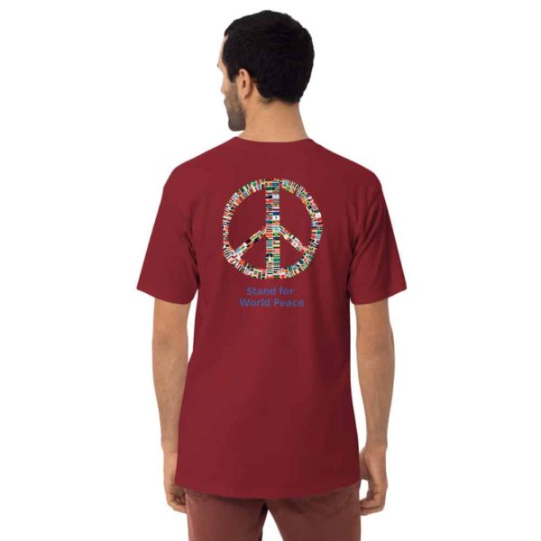 mens premium heavyweight tee brick red back 6221126469a3a