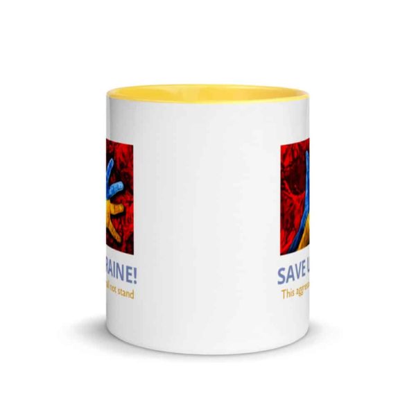 white ceramic mug with color inside yellow 11oz front 62214e1737ad3